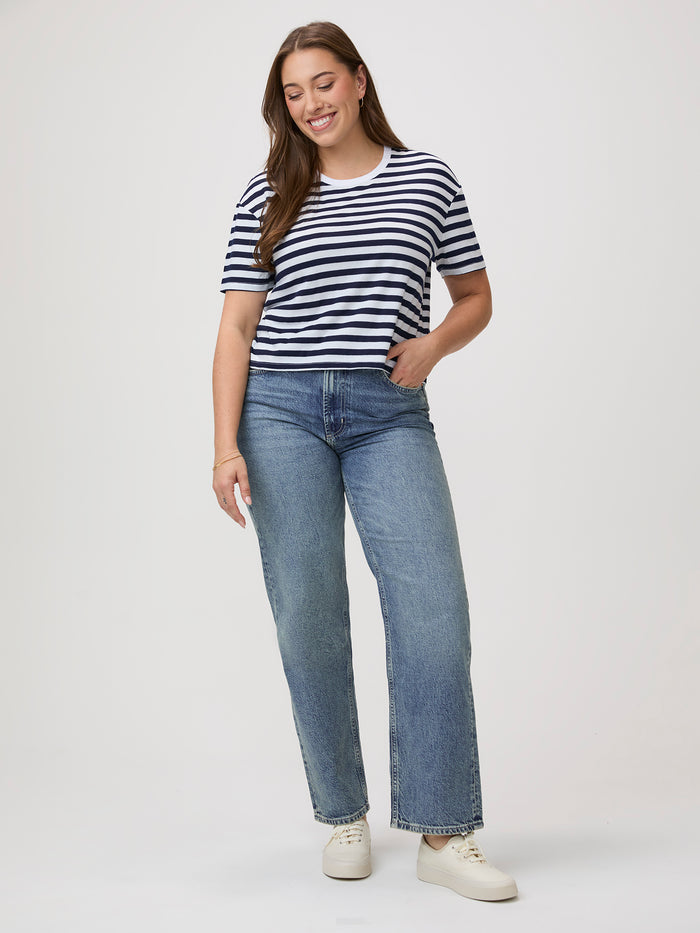 Pair with your favorite jeans # Wardrobe Essentials at FCT | Shop the Women's Boxy Tee