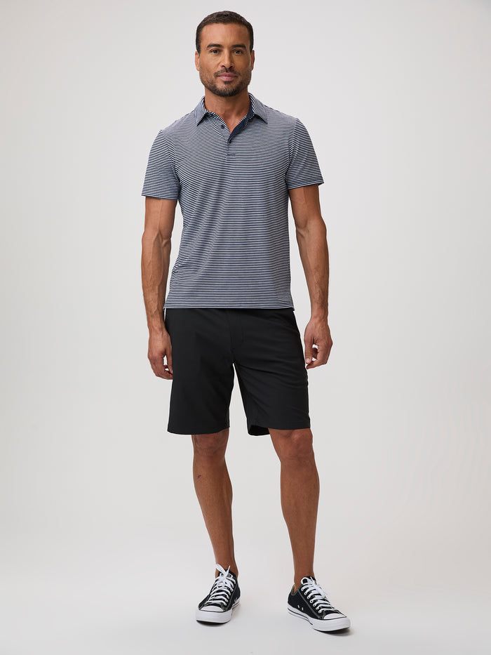 pair with the everyday short # Striped Performance Polos | Navy & White | Spring at Fresh Clean Threads