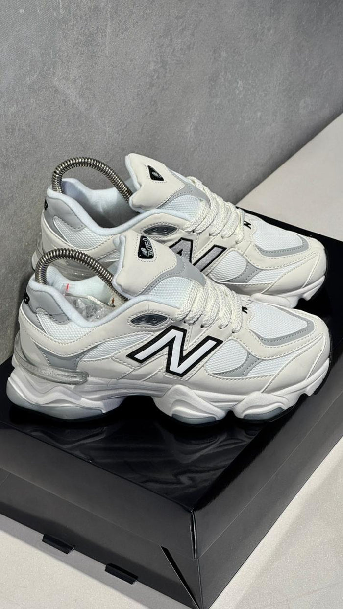 NEW 9060 BLANCO GRIS NEGRO