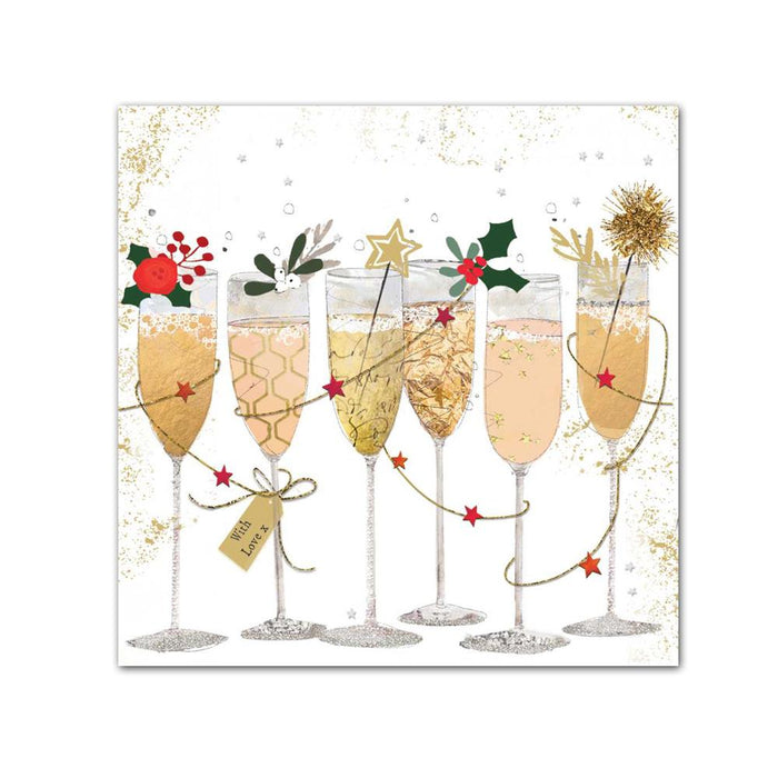 New Year Toast Paper Beverage Napkins