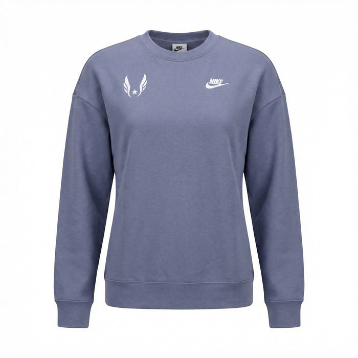 Blue Nike sweatshirt with logo on a white background