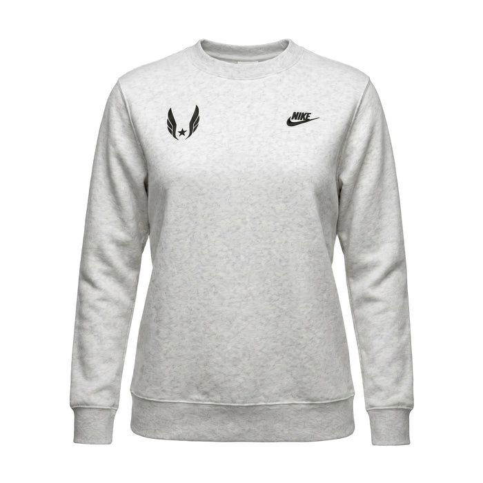 Gray sweatshirt with Nike logo on a white background