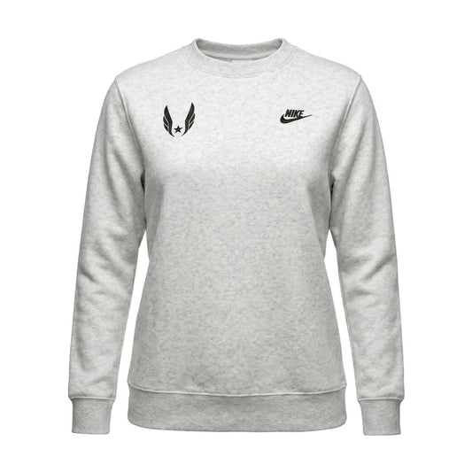 Gray sweatshirt with Nike logo on a white background