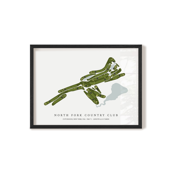 North Fork Country Club | Golf Course Map | Black+Frame