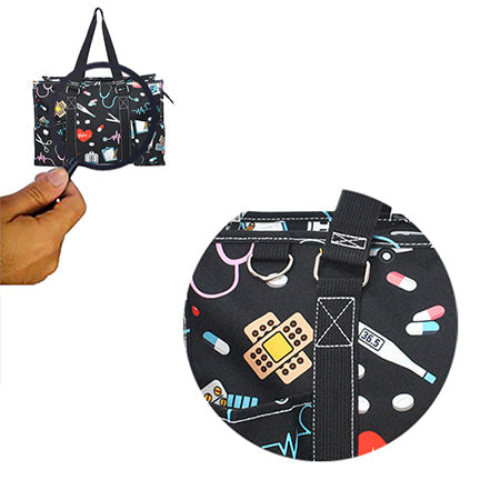 nurse organizer tote, NGIL nurse bag, zippered nurse caddy, nurse work tote, large tote for nurses, RN utility bag, nurse supply organizer, canvas nurse tote, nursing student tote bag, nurse appreciation gift, nurse shift bag, healthcare caddy tote, nurse gear bag, cute nurse tote, monogram nurse tote bag, nurse work essentials tote, durable nurse tote, nurse classroom bag, nurse pocket organizer tote, nurse daily bag, nurse gift idea, hospital work tote, nurse carryall bag