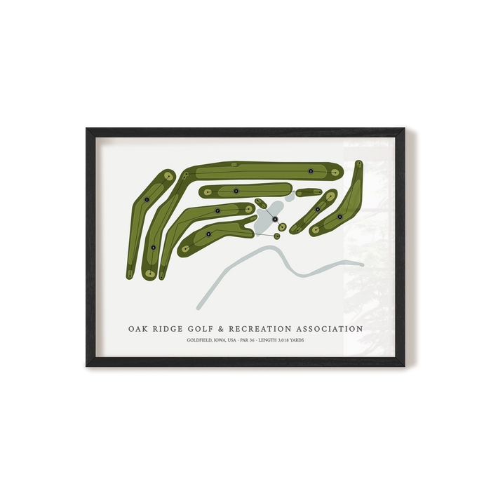 Oak Ridge Golf & Recreation Association | Golf Course Map | Black+Frame