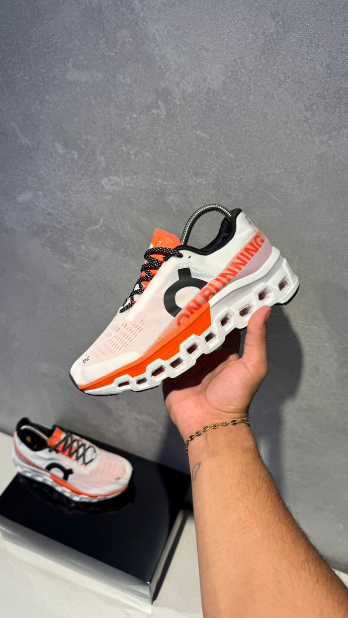 ON RUNNING BLANCO NARANJA