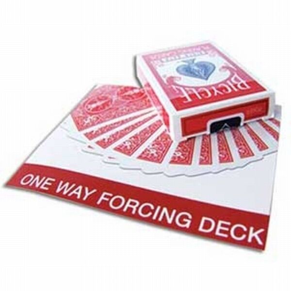 One Way Forcing Deck - Jokers Force - Bicycle Poker Size Red or Blue Playing Cards