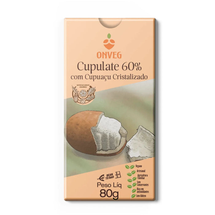 ONVEG | Cupulate com Cupuaçu Cristalizado (80 Gramas)