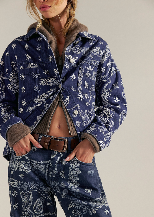 Opal Swing Jacket - Printed Bandana