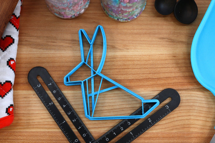 Origami Cookie Cutters Animals Set 3 - Origami Butterfly, Origami Pigeon, Origami Rabbit, Origami Rooster, Origami Whale - Origami Gift idea