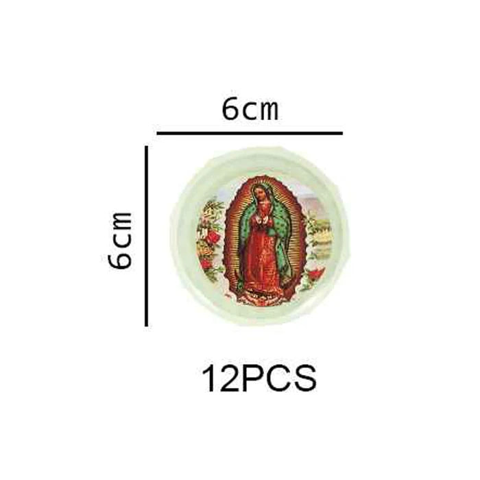 Our Lady of Guadalupe Luminous Rosary Necklace Bulk Set (12 Pcs) – Glow in the Dark Catholic Rosaries (RN06)