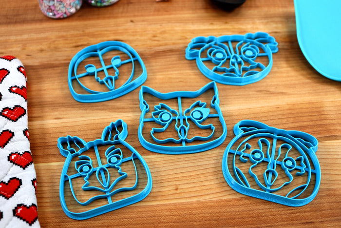 Owl Cookie Cutters - Barn Owl, Eastern Screech-Owl, Eurasian Eagle-Owl, Great Horned Owl, Long-Eared Owl