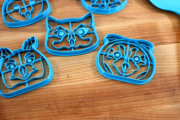 Owl Cookie Cutters - Barn Owl, Eastern Screech-Owl, Eurasian Eagle-Owl, Great Horned Owl, Long-Eared Owl