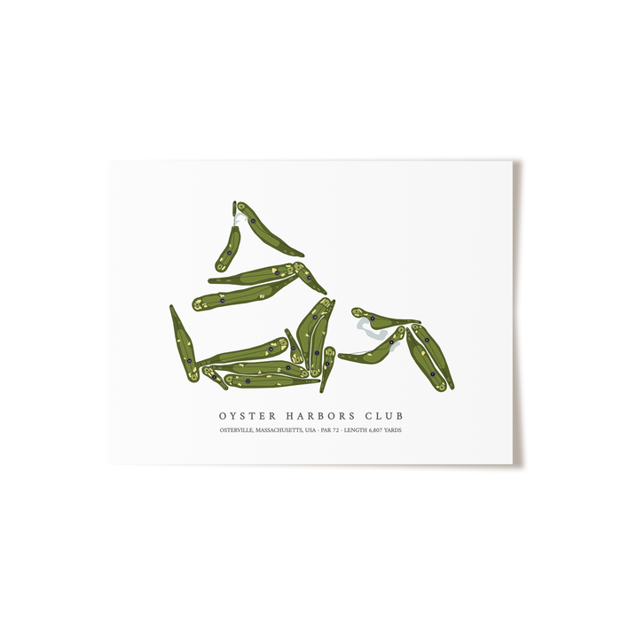 Oyster Harbors Club | Golf Course Map | Unframed