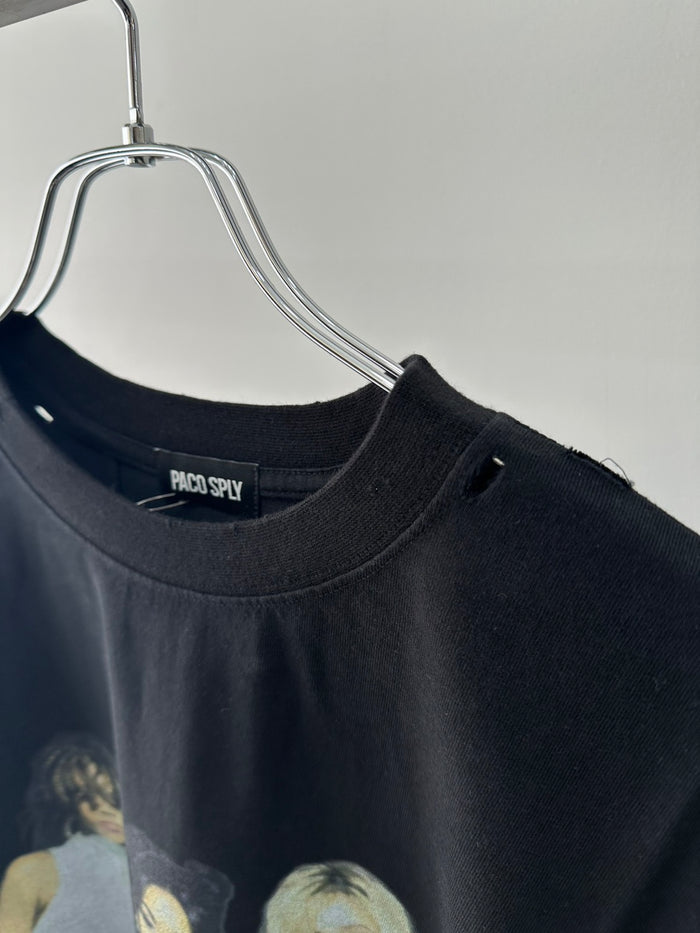 PACO SPLY DOLLY T-SHRITS - BLACK