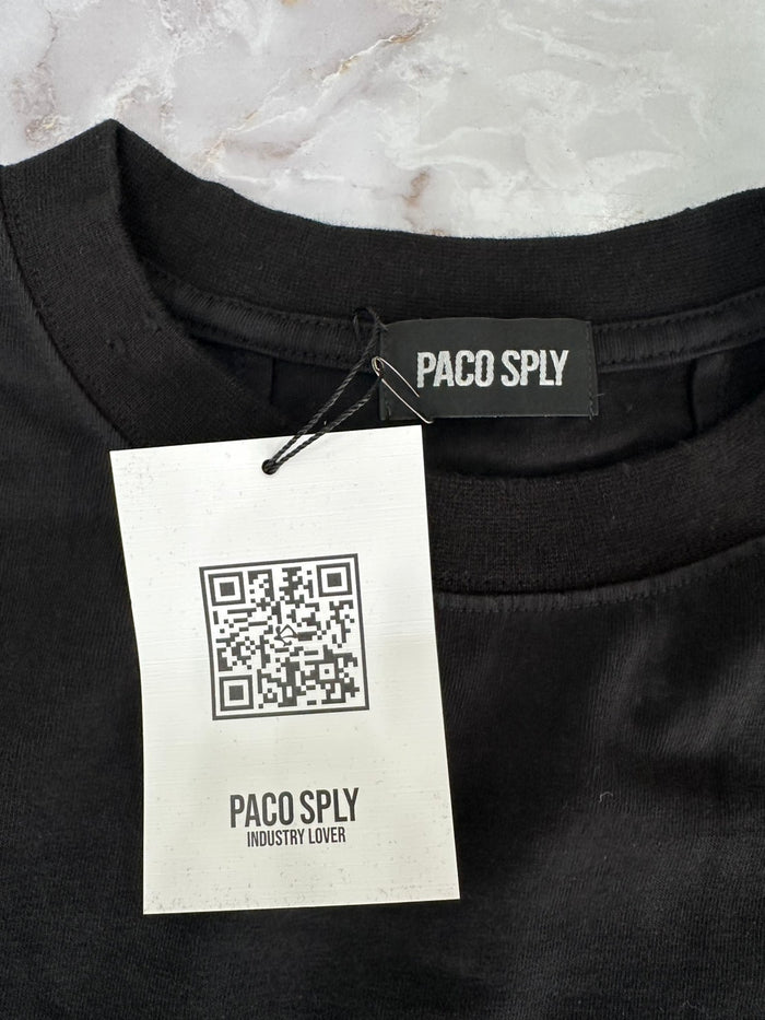 PACO SPLY DOLLY T-SHRITS - BLACK