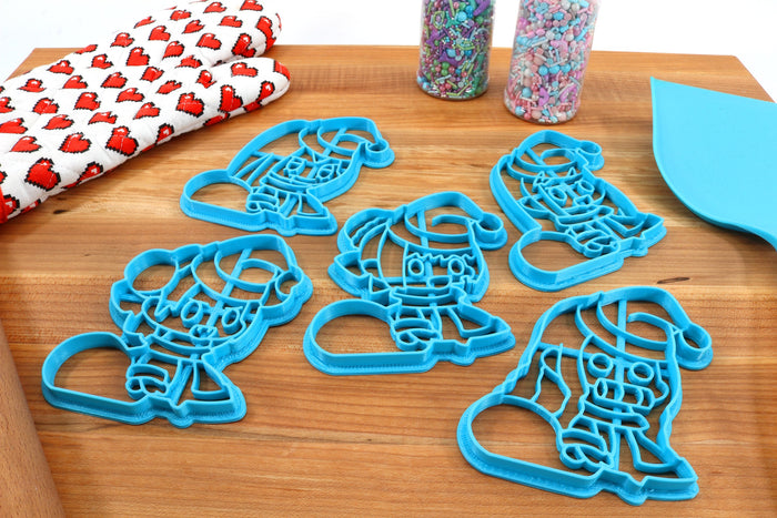 Padoru Cookie Cutters - Padoru Saber, Padoru 02, Padoru Toga, Padoru Tsu - Anime Christmas Cookie / Anime Gift