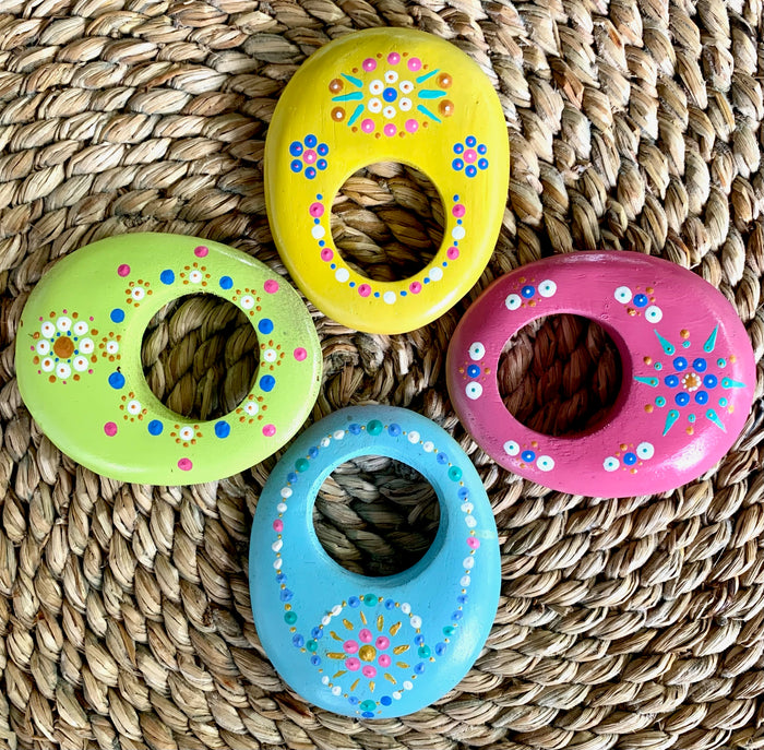 Painted Napkin Rings - Ring Set
