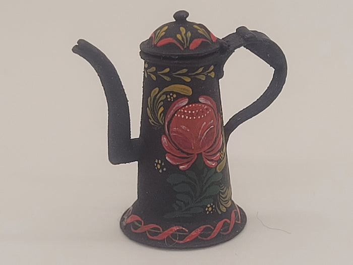 Painted Toile Coffee Pot - by Mary G. O'Brien 1980