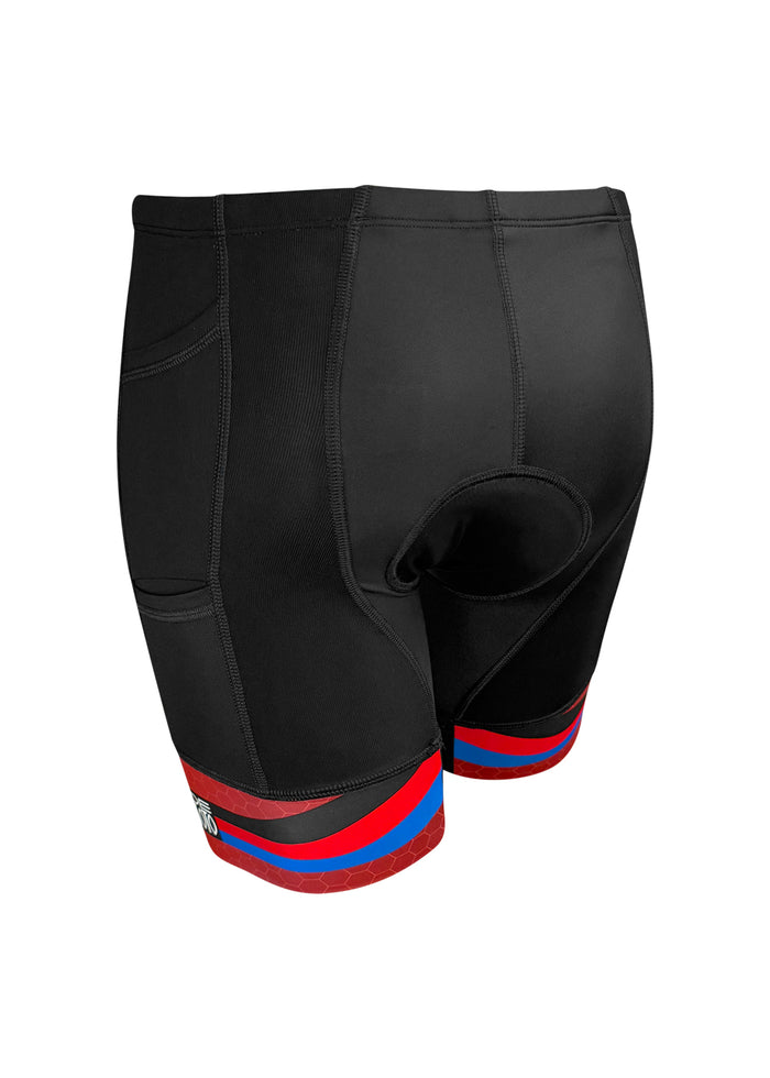 Pantalón corto de triatlón Forza de 4 bolsillos para hombre - BYO Classics (diseña el tuyo)