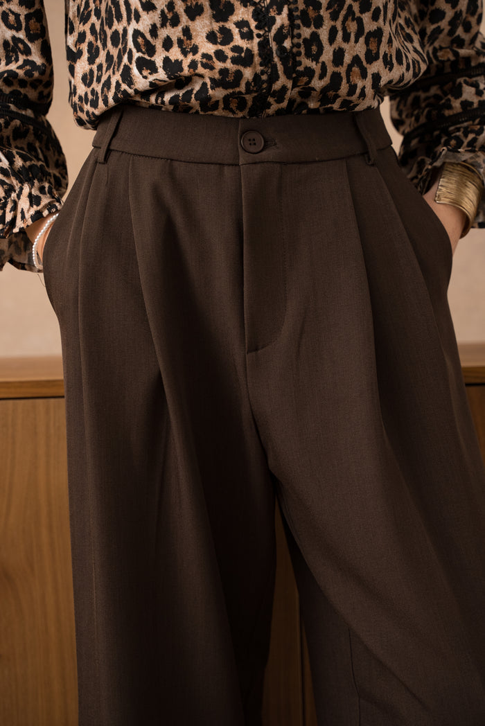 Pantalon Isaline - Café