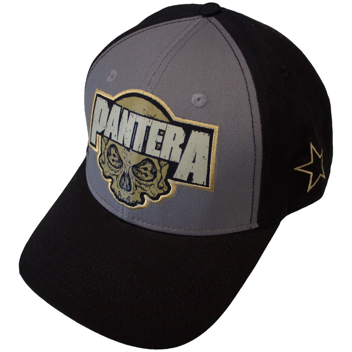 PANTERA - SKULL - Mesh Back Cap Black, Grey (Side Print)