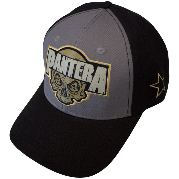 PANTERA - SKULL - Mesh Back Cap Black, Grey (Side Print)
