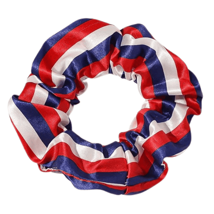Patriotic Stars and Stripes Scrunchie