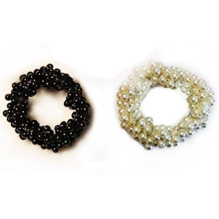Black And White Pearl Hairnet.
