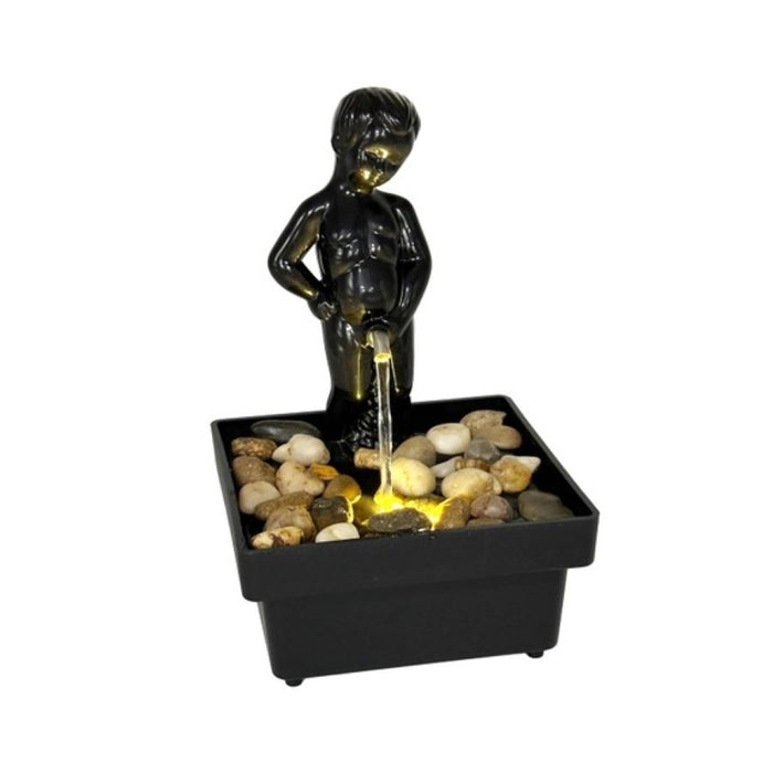 Peeing Boy Fountain -  Light Up LED Fountain is Sure to Amuse!
