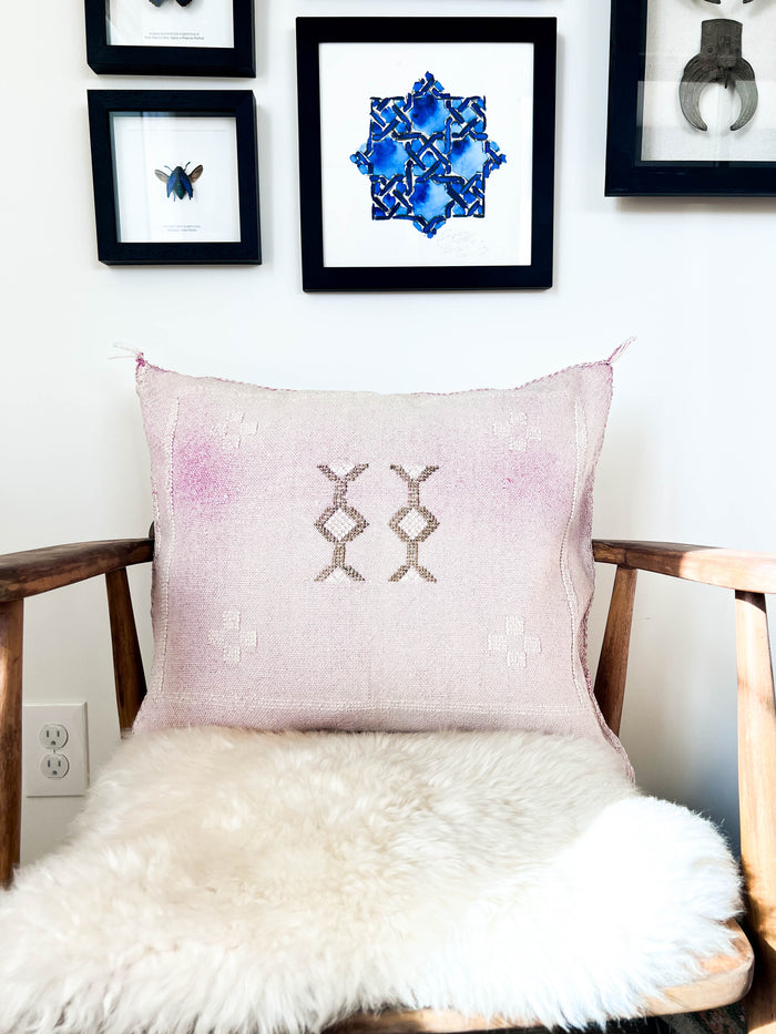 Petal XXXIII Moroccan Sabra Cactus Silk Pillow