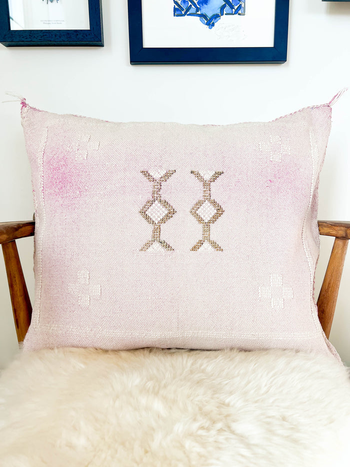 Petal XXXIII Moroccan Sabra Cactus Silk Pillow