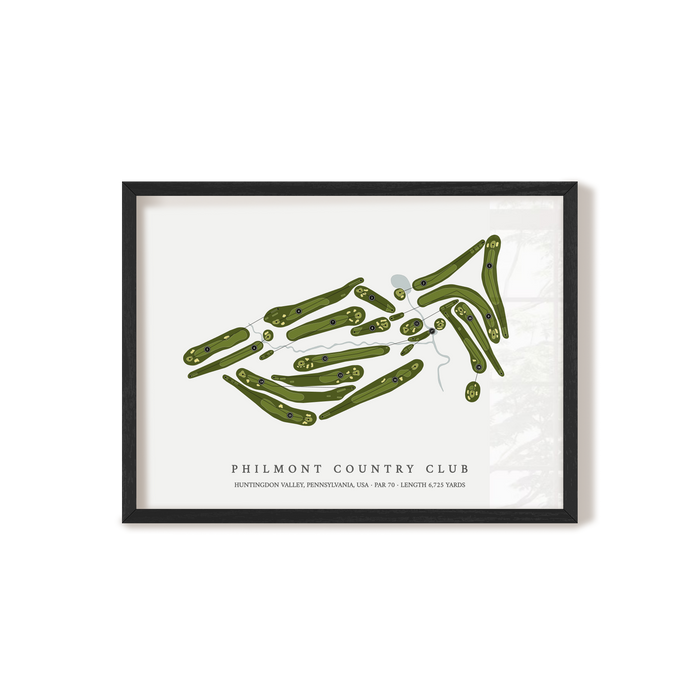 Philmont Country Club | Golf Course Map | Black+Frame