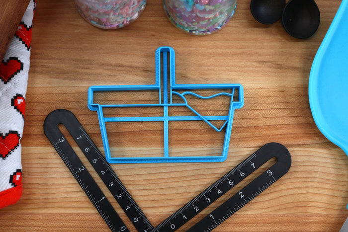 Picnic Food Cookie Cutters - Frankfurter, Ketchup Bottle, Mustard Bottle, Picnic Basket, Picnic Blanket