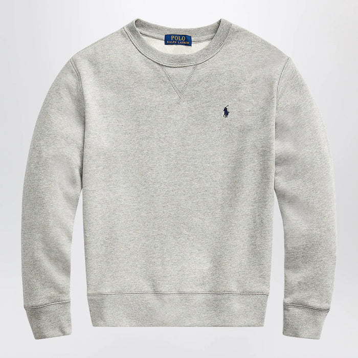 Polo Ralph Lauren - Grey cotton-blend sweatshirt Brand Sweatshirt