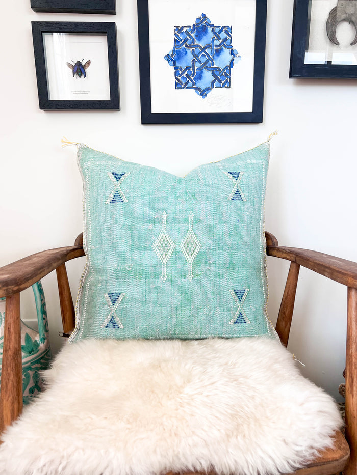 Pools XXIV Moroccan Sabra Cactus Silk Pillow