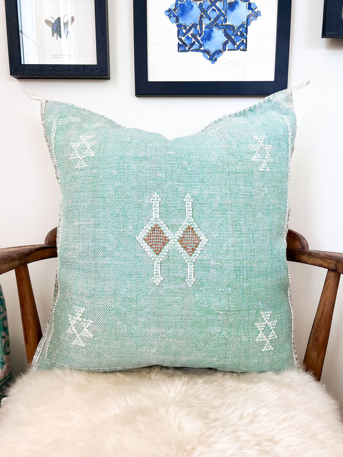Pools XXV Moroccan Sabra Cactus Silk Pillow