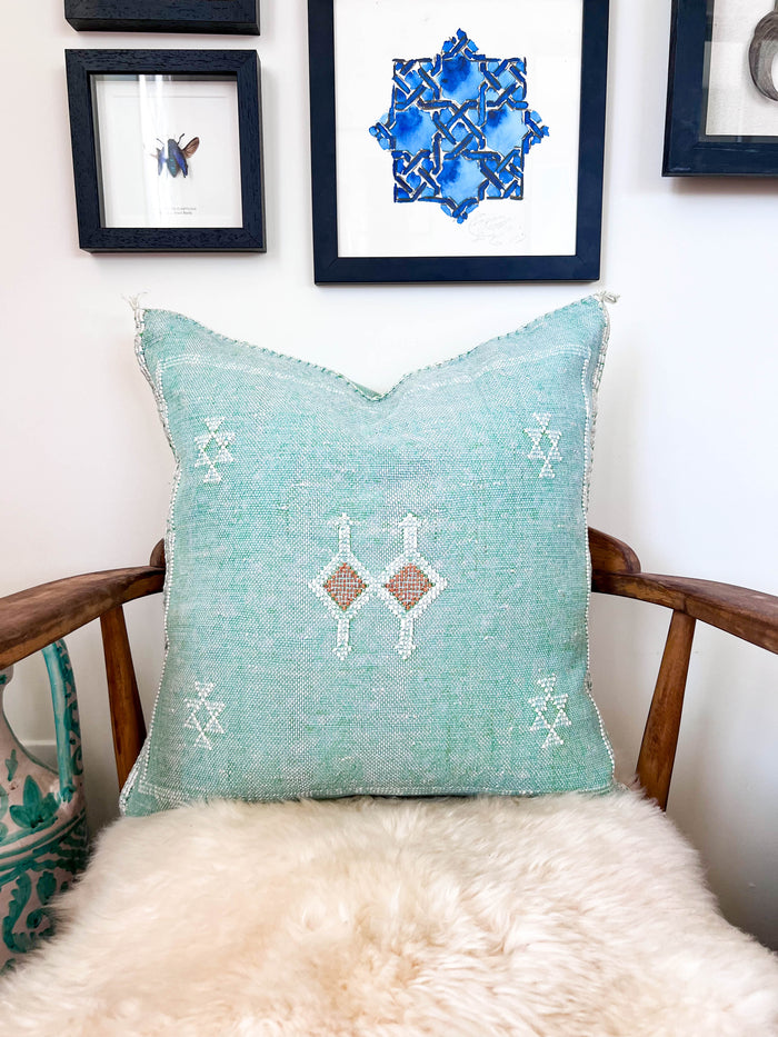 Pools XXVI Moroccan Sabra Cactus Silk Pillow
