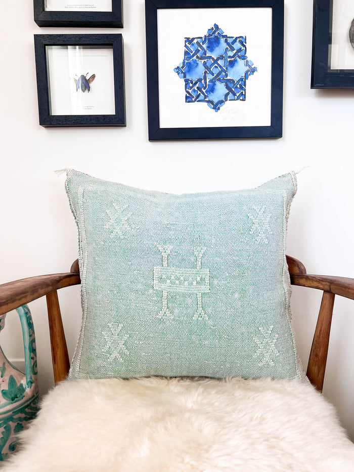 Pools XXVII Moroccan Sabra Cactus Silk Pillow