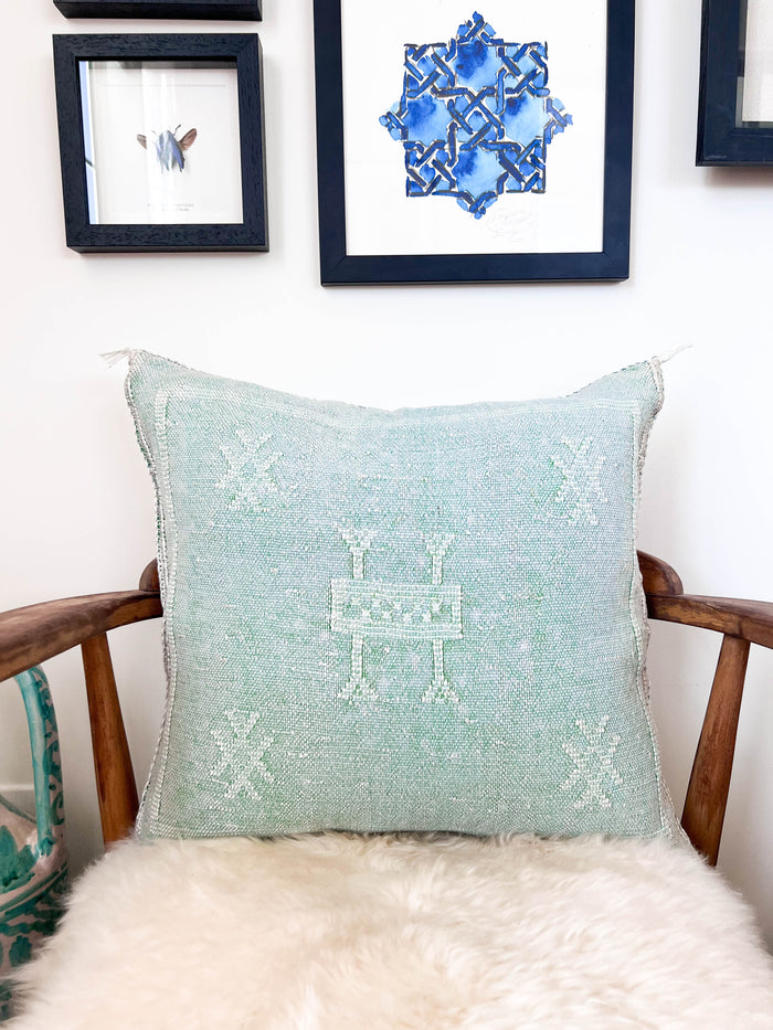 Pools XXVII Moroccan Sabra Cactus Silk Pillow