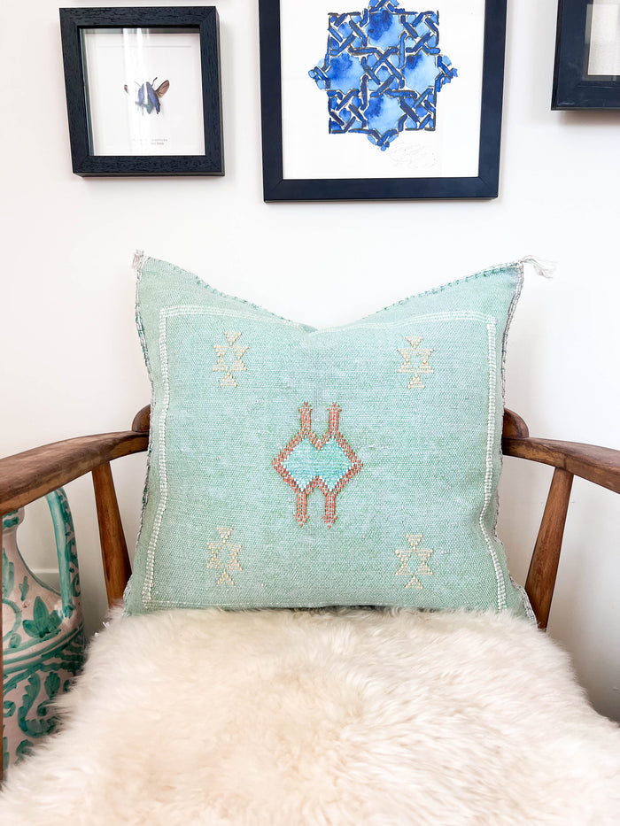 Pools XXX Moroccan Sabra Cactus Silk Pillow