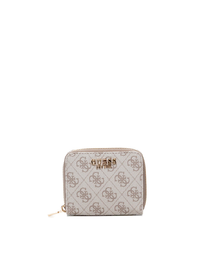 GUESS portafoglio laurel taupe logo SWSG7459137 LAUREL-TAU LOGO