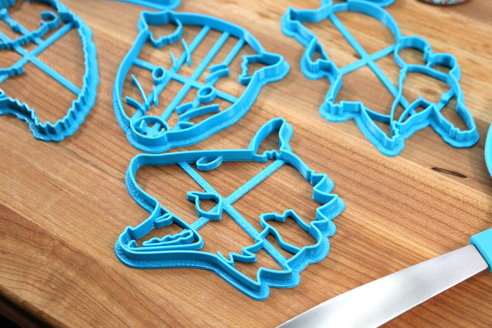 Possum Cookie Cutters - Cute Possum, Fluffy Possum, Possum Face, Possum Scream, Sitting Possum
