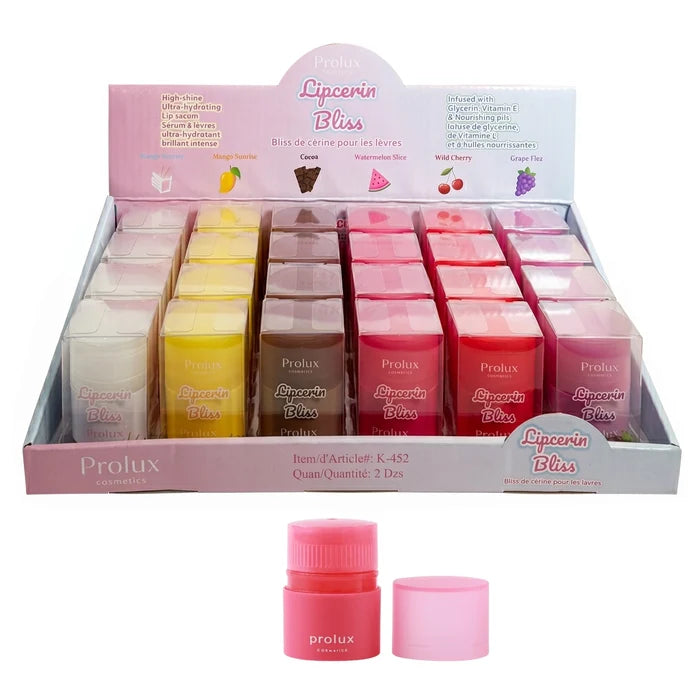 Prolux - Lipcerin Bliss Lip Serum Display (24 Pieces)