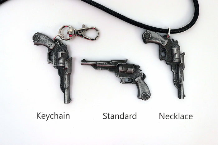 FFXV Prompto Revolver Keychain / Necklace Final Fantasy XV - LootCaveCo