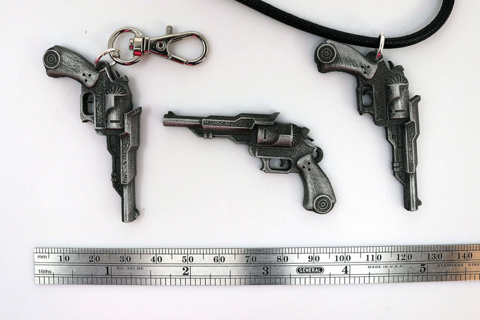 FFXV Prompto Revolver Keychain / Necklace Final Fantasy XV - LootCaveCo