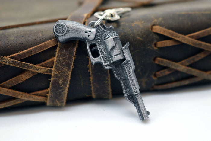 FFXV Prompto Revolver Keychain / Necklace Final Fantasy XV - LootCaveCo