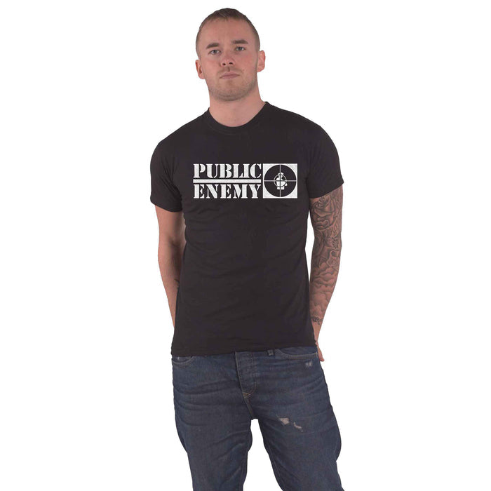 PUBLIC ENEMY - CROSSHAIRS LOGO - T-Shirt Black