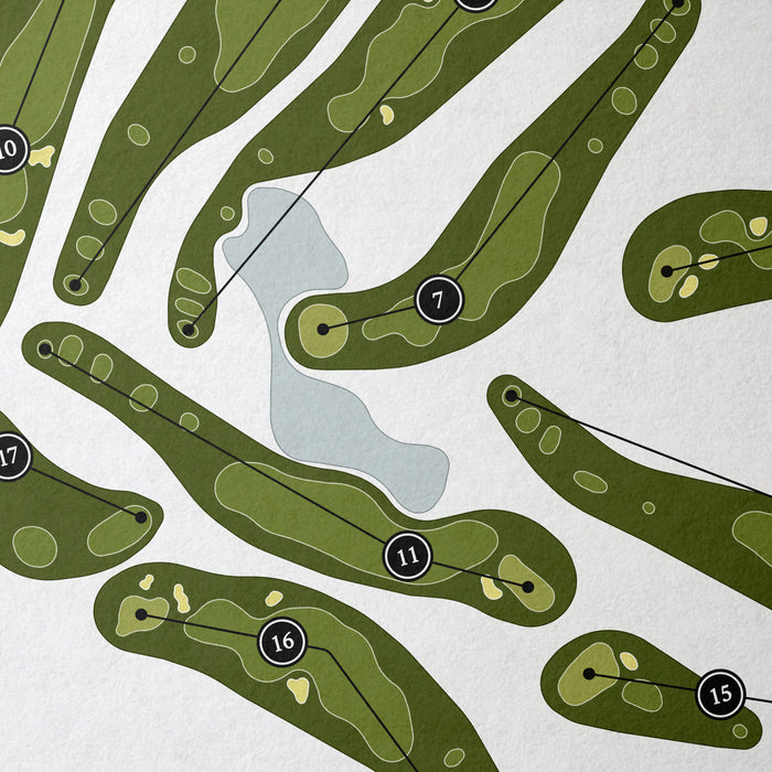Quail Ridge Golf Club | Golf Course Map | Close+Up